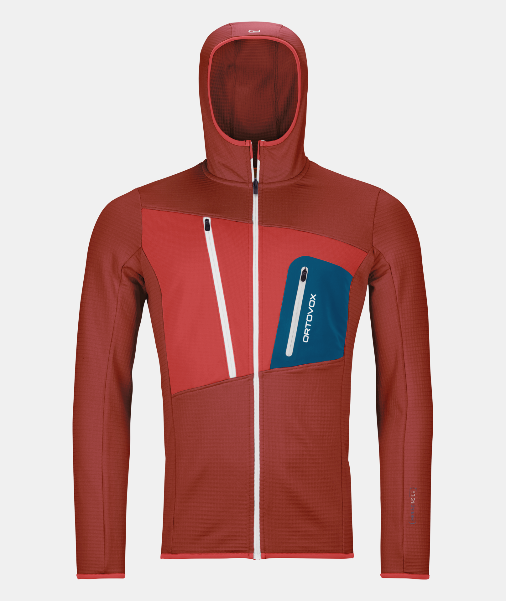 ORTOVOX FLEECE GRID HOODY M Hoodies ORTOVOX